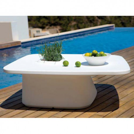 Plantador de baixa tabela branco Vondom MoMA