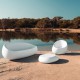 Stone armchair Vondom white