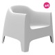 Lot de 4 Fauteuils Lounge Solid Vondom blanc