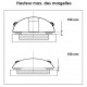 Poolüberdachung aus anthrazitfarbenem Aluminium und Polycarbonat 430x854x84 Abrilios