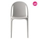 Lot de 4 chaises Vondom Brooklyn gris tourterelle