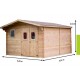 Abri de Jardin Habrita en bois Douglas massif 23,14 m2