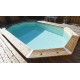 Piscina Madera Ubbink Azura 400x750 H130 Liner Beige