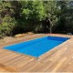 Pool Wood Ubbink Azura 400x750 H130 Liner Bege