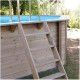 Piscina Madera Ubbink Azura 350x505 H126cm Liner Azul