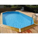 Pool Hout Ubbink Océa 470X860 H130cm Grijs Liner