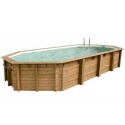 Pool Wood Ubbink Océa 470X860 H130cm Liner Beige zand