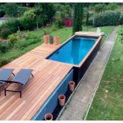 Contenedor de piscina CosyPool Swim Plus 244x605 H150 rectángulo CosyPool