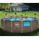 Pool Swing Elite Round Design rattan 457x122 con oblò