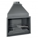 Ferlux wood stove with Forno 60 oven in 16kW steel with glass