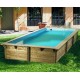 Zwembad Hout Sunwater 550x300 H140cm Blue Liner Ubbink