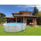 Piscina acima do solo TOI Magnum oval 640x366xH132 Compact Branco