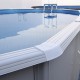 Piscina fuori terra TOI Magnum ovale 730x366x132 Antracite con scaletta di sicurezza