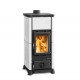 Poêle à bois Nordica Extraflame Emiliana 6.5kW blanc Infinity