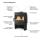 La Nordica Extraflame Tahiti 9kW Holzofen aus Gusseisen