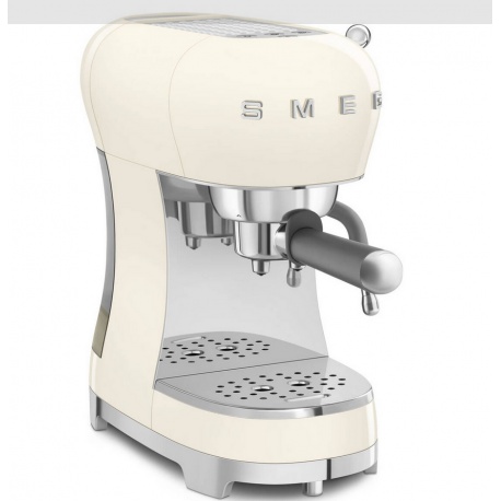 Smeg Espresso Kaffeemaschine 50er Jahre Creme Chrom