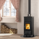 La Nordica Emiliana Steel 6.5kW stufa a legna nero antracite