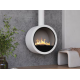 Chimenea de Bioetanol Suspendida Incyrcle Infire 2 kW Blanco con Vidrio