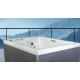 Square NetSpa Wave 5-Sitzer-Whirlpool aus Acryl