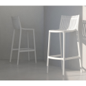 Set of 4 Ibiza Bar Stools White Vondom