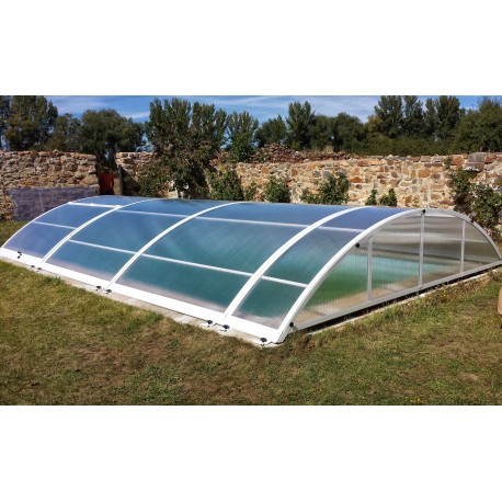 Abri de Piscine Bas Lanzarote Abrisol amovible 13x6.7m