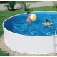 Piscine Ovale Azuro 5.5x3.7x1.2 Autoportante Blanc