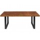 Annette Premium Mesa de Comedor de Madera 1.9x0.96m Color Nogal