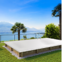 Cubierta de invierno 6x3 piscina rectangular de madera BWT myPOOL