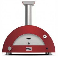 Moderno 1 Horno de Pizza Alfa Forni con Madera Roja Antigua