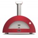 Moderno 3 Alfa Forni Pizza Oven met Antiek Rood Hout