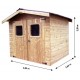 Thermabri Habrita Holz-Gartenhaus 4,87 m2