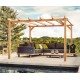 Linares wooden freestanding pergola 5x3m 15m2