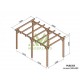 Linares houten vrijstaande pergola 5x3m 15m2