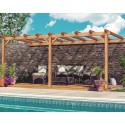 Palma Ruw Houten Aanleun Pergola 6x4m 24m2