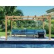 Valencia Solid Wood Freestanding Pergola 4x3m 12m2