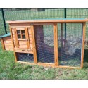 Wooden Garden Chicken Coop 3-4 Habrita Hens 1.50m2