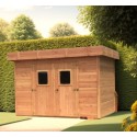 Abri de Jardin en bois Dinan 3.4x4.4 Habrita 14.8m2