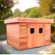 Casetta da giardino in legno Dinan 3,4x3,4 Habrita 11,5m2