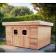 Casetta da giardino in legno Dinan 3,4x3,4 Habrita 11,5m2