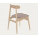 Lot de 4 Chaises en bois massif naturel et piètements bois May VeryForma