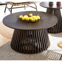 Mesita de Madera Mindy Black Jet 80cm VeryForma