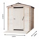 Alpina wooden dry toilet shelter 2.21x3.04 Habrita 4.64m2