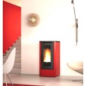 La Nordica Extraflame Dahiana VFS 10 kW Fogão Ventilado a Pellets Vermelho Borgonha