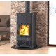 Fogão a lenha Nordica Extraflame Fedora 8.3kW Bordéus