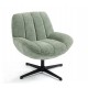 Fauteuil Ena tissu Vert Pivotant VeryForma