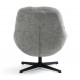 Molo Swivel Chair grey fabric VeryForma