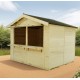 Sylva spruce wood merchant stall 3 x 2.4 m Habrita 7.2m2