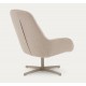 Aspe draaifauteuil beige stof en metaal VeryForma