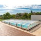 Linea Flat Pool Enclosure Abrilios Telescopic for Pool 600x300