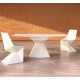 Vertex Tafel & 2 Stoelen Set Vondom Wit